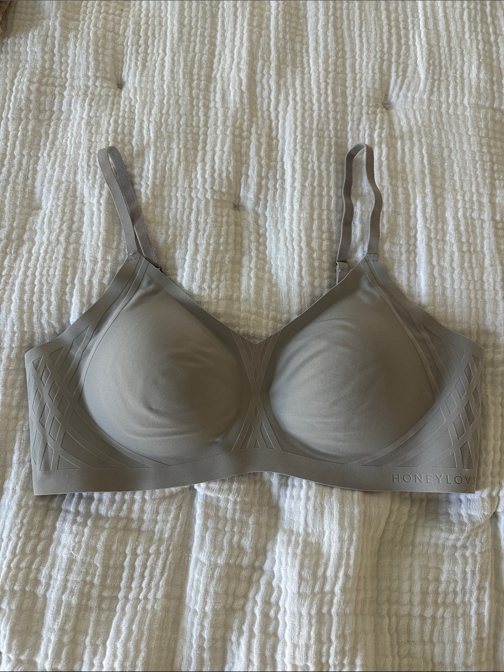 Honeylove Seamless Wireless Bra in Gray